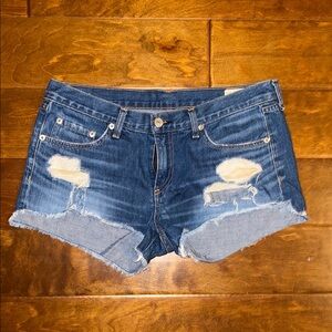 Rag & Bone Distressed Denim Shorts